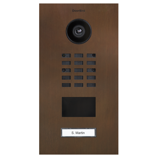 D2201V IP video dverová stanica – Architektonický bronz