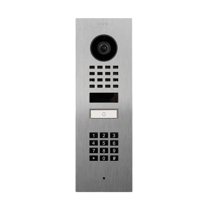 Interphone vidéo IP D1101KV - encastré, 1 bouton, clavier, Wi-Fi - 26 versions