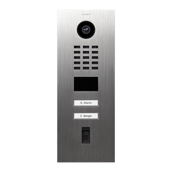 IP Video Türstation D2102FV, 2 Tasten, Fingerabdruckleser – 58 Varianten