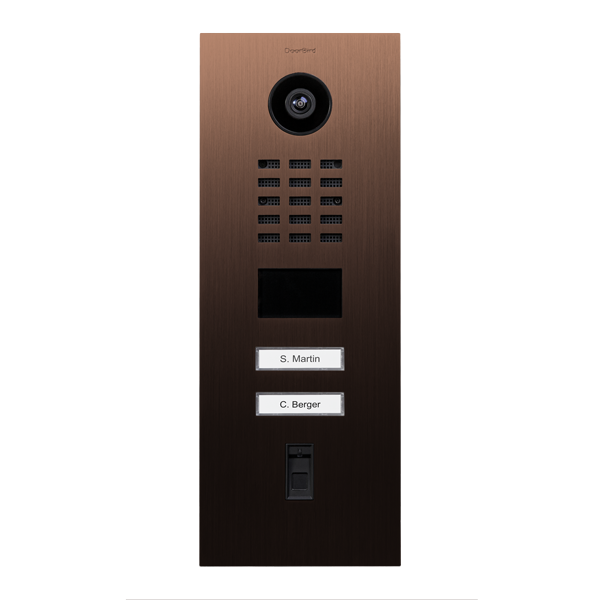 IP Video Türstation D2102FV, 2 Tasten, Fingerabdruckleser – 58 Varianten