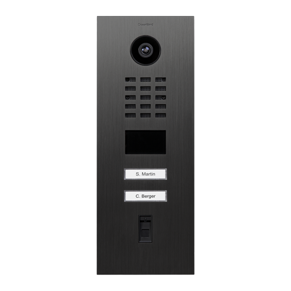IP Video Türstation D2102FV, 2 Tasten, Fingerabdruckleser – 58 Varianten