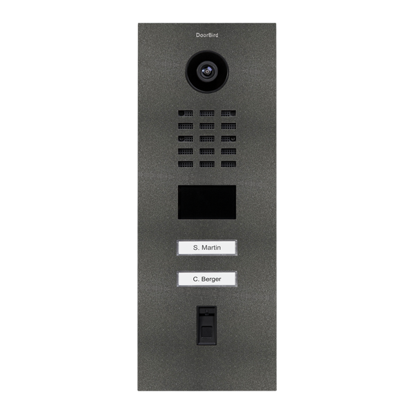IP Video Türstation D2102FV, 2 Tasten, Fingerabdruckleser – 58 Varianten
