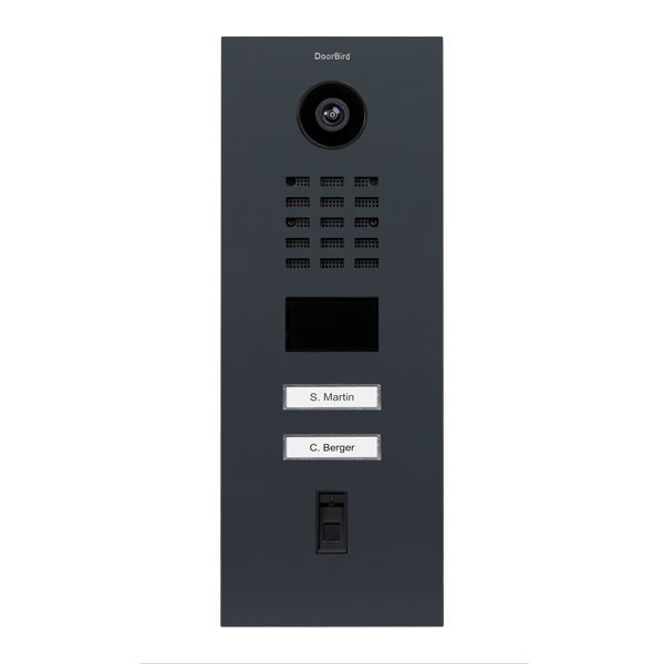 IP Video Türstation D2102FV, 2 Tasten, Fingerabdruckleser – 58 Varianten