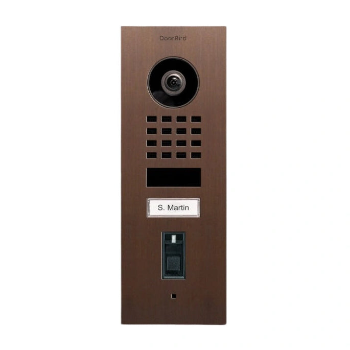 IP Video Door Station D1101FV - flush-mounted, 1 button, fingerprint reader, Wifi - 26 versions