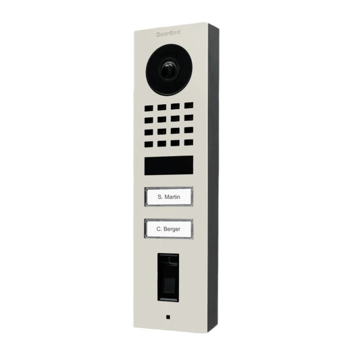IP Video Türstation D1102FV – Aufputzmontage, 2 Tasten, Fingerabdruckleser, WiFi – 26 Varianten