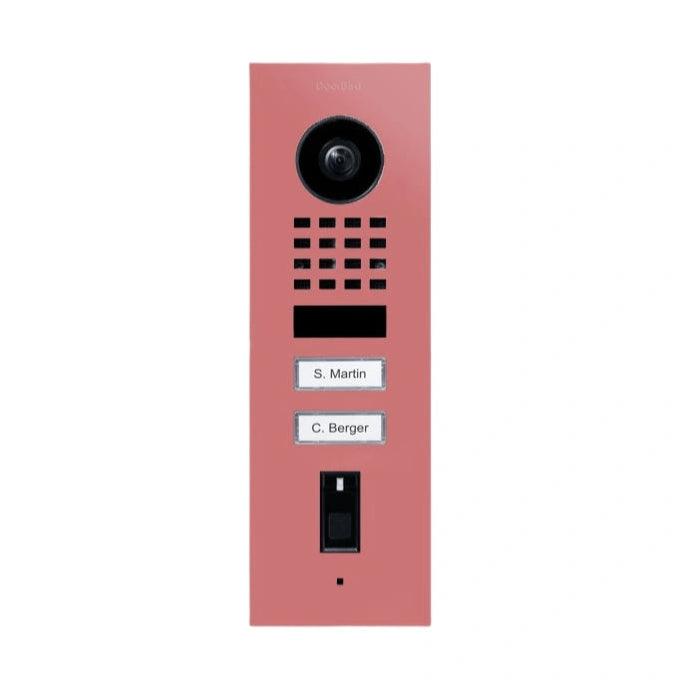 IP Video Door Station D1102FV - flush-mounted, 2 buttons, fingerprint reader, Wifi - 26 versions