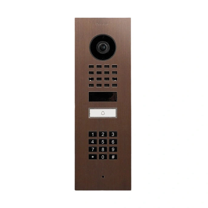 Interphone vidéo IP D1101KV - encastré, 1 bouton, clavier, Wi-Fi - 26 versions