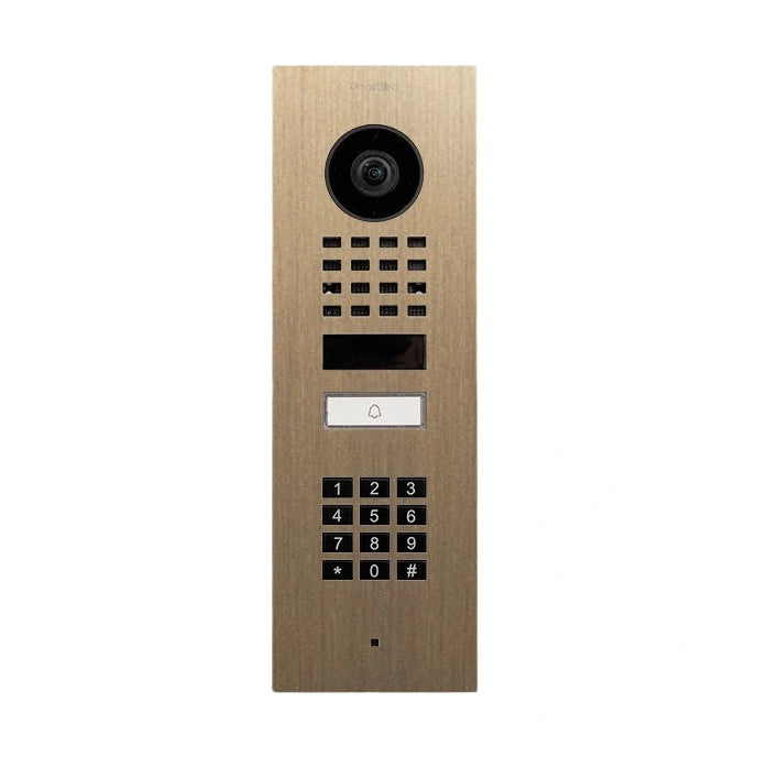 Interphone vidéo IP D1101KV - encastré, 1 bouton, clavier, Wi-Fi - 26 versions