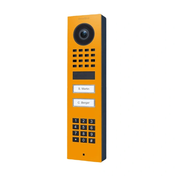 IP Video Door Station D1102KV - surface, 2 buttons, keypad, Wifi - 26 versions