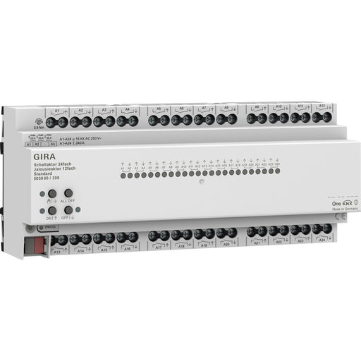 Gira 503000 KNX Secure Spínací 24x/16A / žalúziový modul 12x/16A
