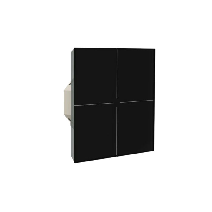 Bouton en verre KNX-K4 avec capteur de température