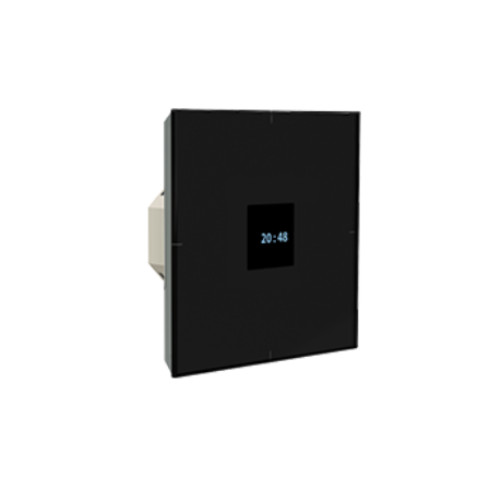 Bouton en verre OLED KNX-K4 avec capteur de température et affichage