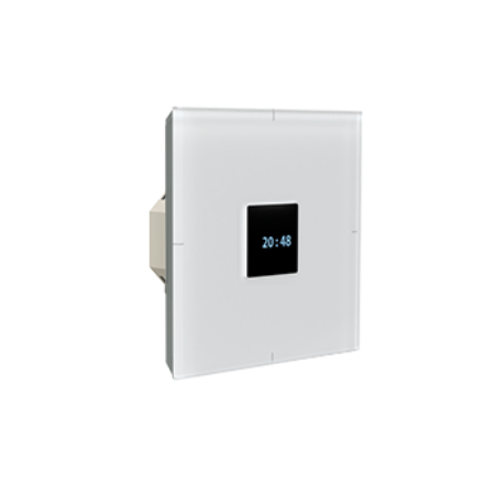 Bouton en verre OLED KNX-K4 avec capteur de température et affichage