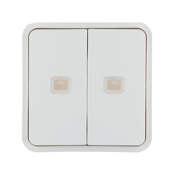 Exterior button KNX W.1 - 2-fold, 2 switching points