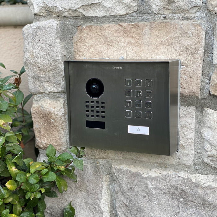 Wideodomofon IP D1101KH - nowoczesny, montaż natynkowy, 1 przycisk, klawiatura