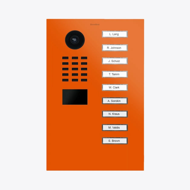 Interphone vidéo IP D2109V, 9 boutons - 58 versions