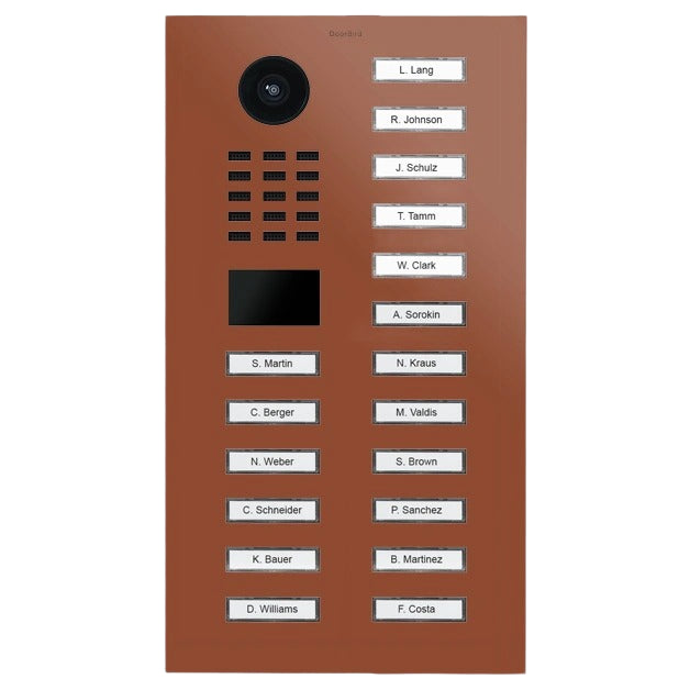 IP Video Door Station D2118V, 18 buttons - 58 versions