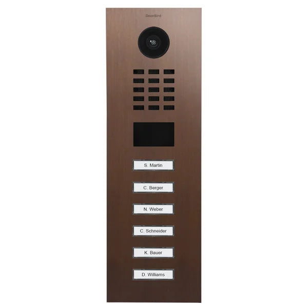 D2206V IP video dverová stanica – Architektonický bronz