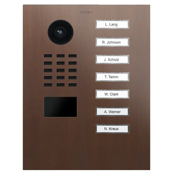 D2207V IP video dverová stanica – Architektonický bronz