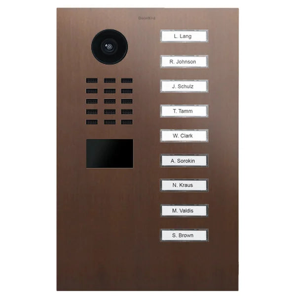 D2209V IP video dverová stanica – Architektonický bronz