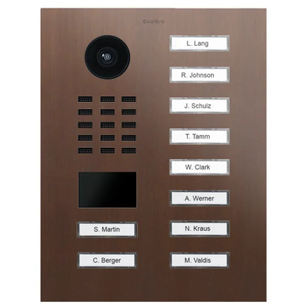 D2210V IP video dverová stanica – Architektonický bronz