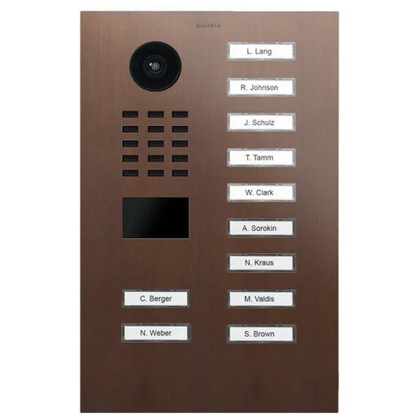 D2211V IP video dverová stanica – Architektonický bronz