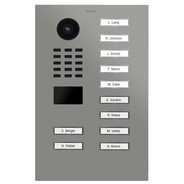 D2211V IP video dverová stanica – RAL 9007