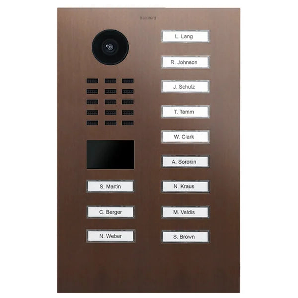 D2212V IP video dverová stanica – Architektonický bronz