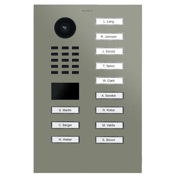 D2212V IP video dverová stanica – RAL 7033