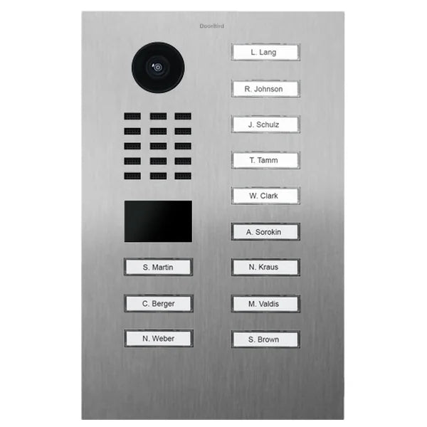D2212V IP video dverová stanica – Nerezová oceľ V2A brúsená