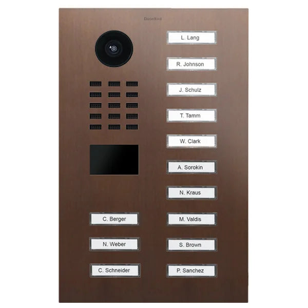 D2213V IP video dverová stanica – Architektonický bronz