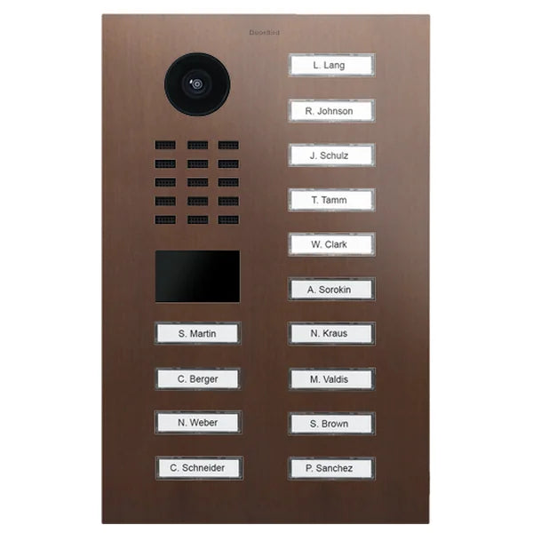 D2214V IP video dverová stanica – Architektonický bronz