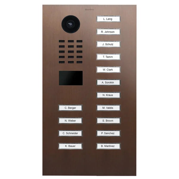 D2215V IP video dverová stanica – Architektonický bronz