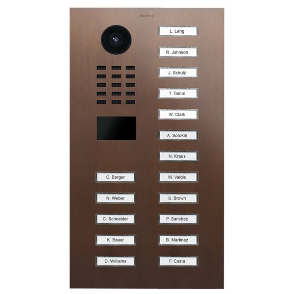 D2217V IP video dverová stanica – Architektonický bronz