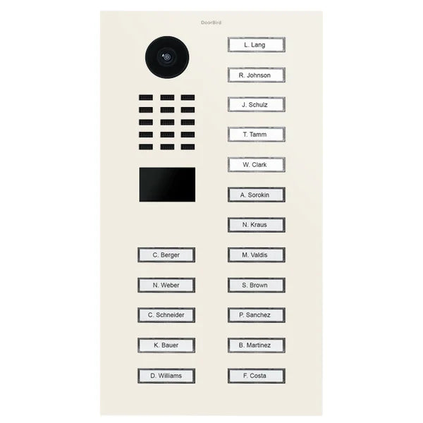 D2217V IP video dverová stanica – RAL 9010