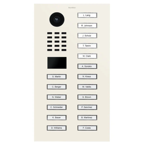 D2218V IP video dverová stanica – RAL 9010