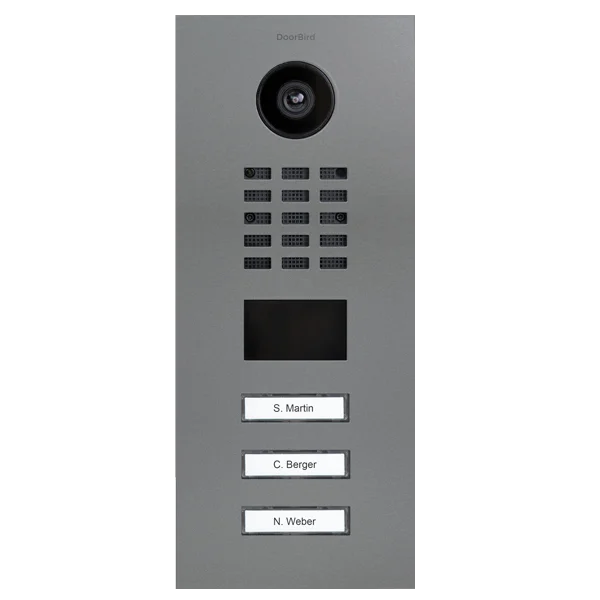 D2203V IP video dverová stanica – RAL 9007