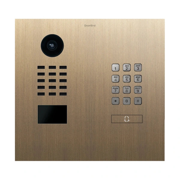 D2201KH IP video door station, 1 button, keypad, horizontal - 58 finishes