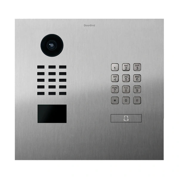 D2201KH IP video door station, 1 button, keypad, horizontal - 58 finishes