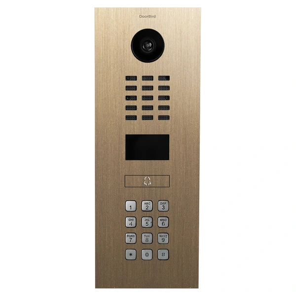 D2201KV IP video door station, 1 button, keypad - 58 finishes
