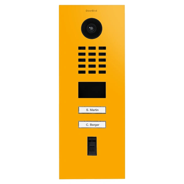 D2202FV Fingerprint 50 IP Video Türstation, 2 Klingeltasten, Fingerabdruckleser - 58 Ausführungen