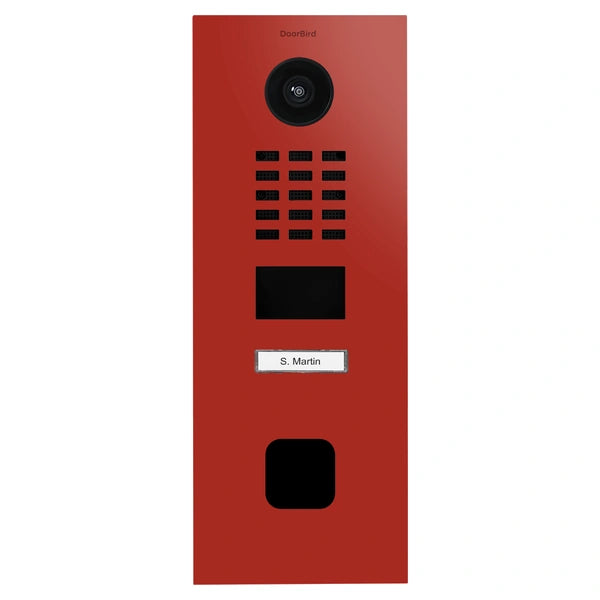 D2201FV EKEY sLine – RAL 3000 Ohnivo červená