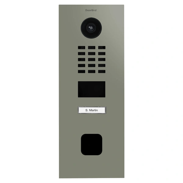 D2201FV EKEY sLine – RAL 7033 Cementovosivá