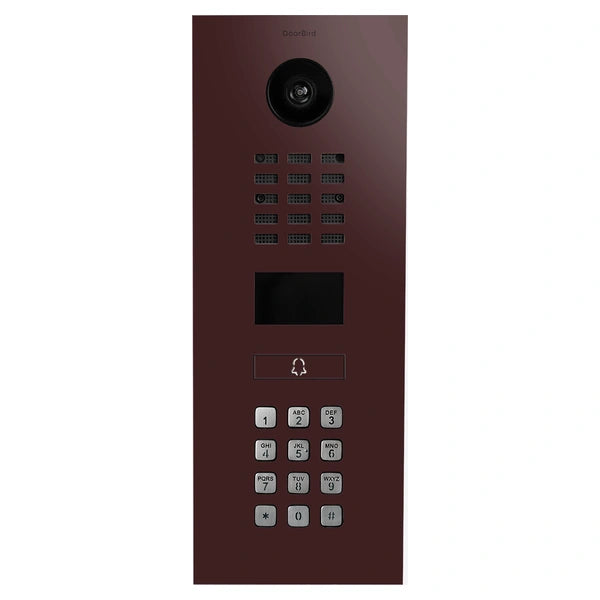 DoorBird D2101KV / D2201KV – RAL 3007 Čiernočervená