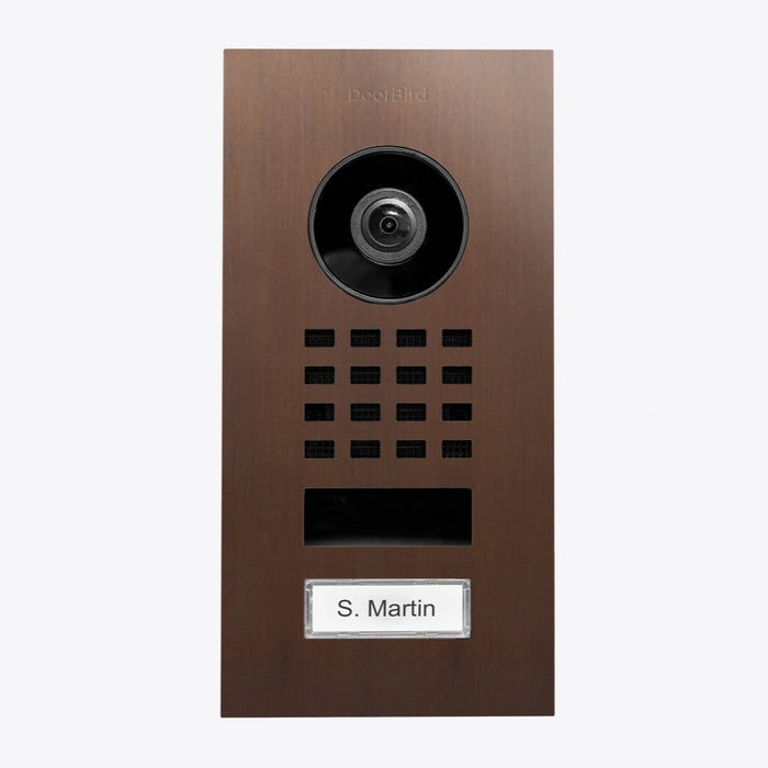 Interphone vidéo IP D1101V - encastrable, 1 bouton, Wi-Fi - 26 versions