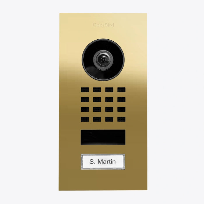 Interphone vidéo IP D1101V - encastrable, 1 bouton, Wi-Fi - 26 versions