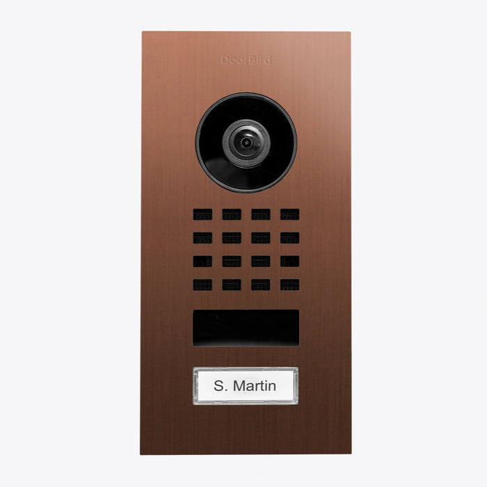 Interphone vidéo IP D1101V - encastrable, 1 bouton, Wi-Fi - 26 versions