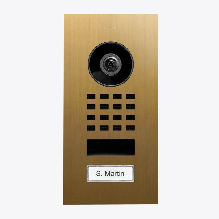 Interphone vidéo IP D1101V - encastrable, 1 bouton, Wi-Fi - 26 versions