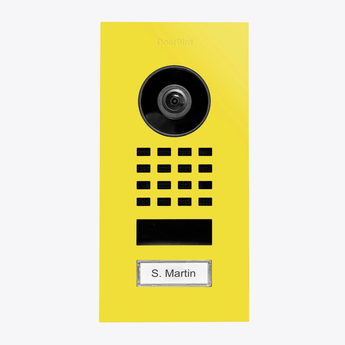Interphone vidéo IP D1101V - encastrable, 1 bouton, Wi-Fi - 26 versions