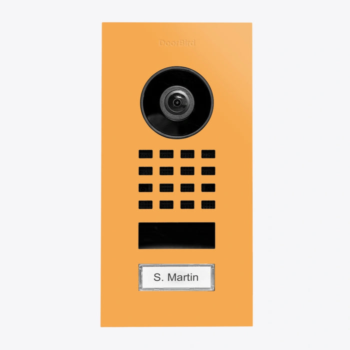 Interphone vidéo IP D1101V - encastrable, 1 bouton, Wi-Fi - 26 versions